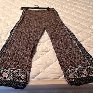 Floral Patterned Boho Women's Pants